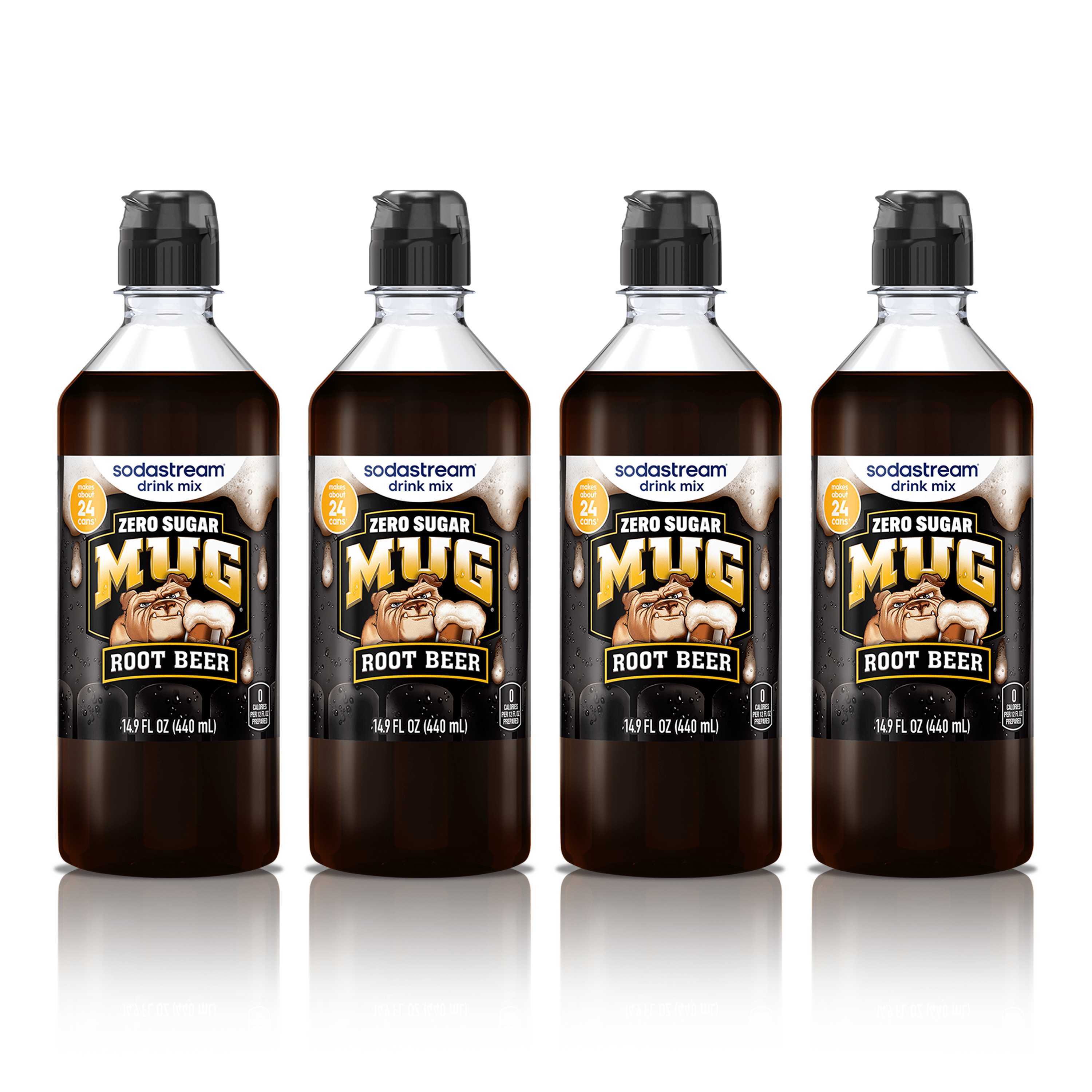 Sodastream MUG® Root Beer Zero Sugar Drink Mix 4 Pack 440ml sodastream