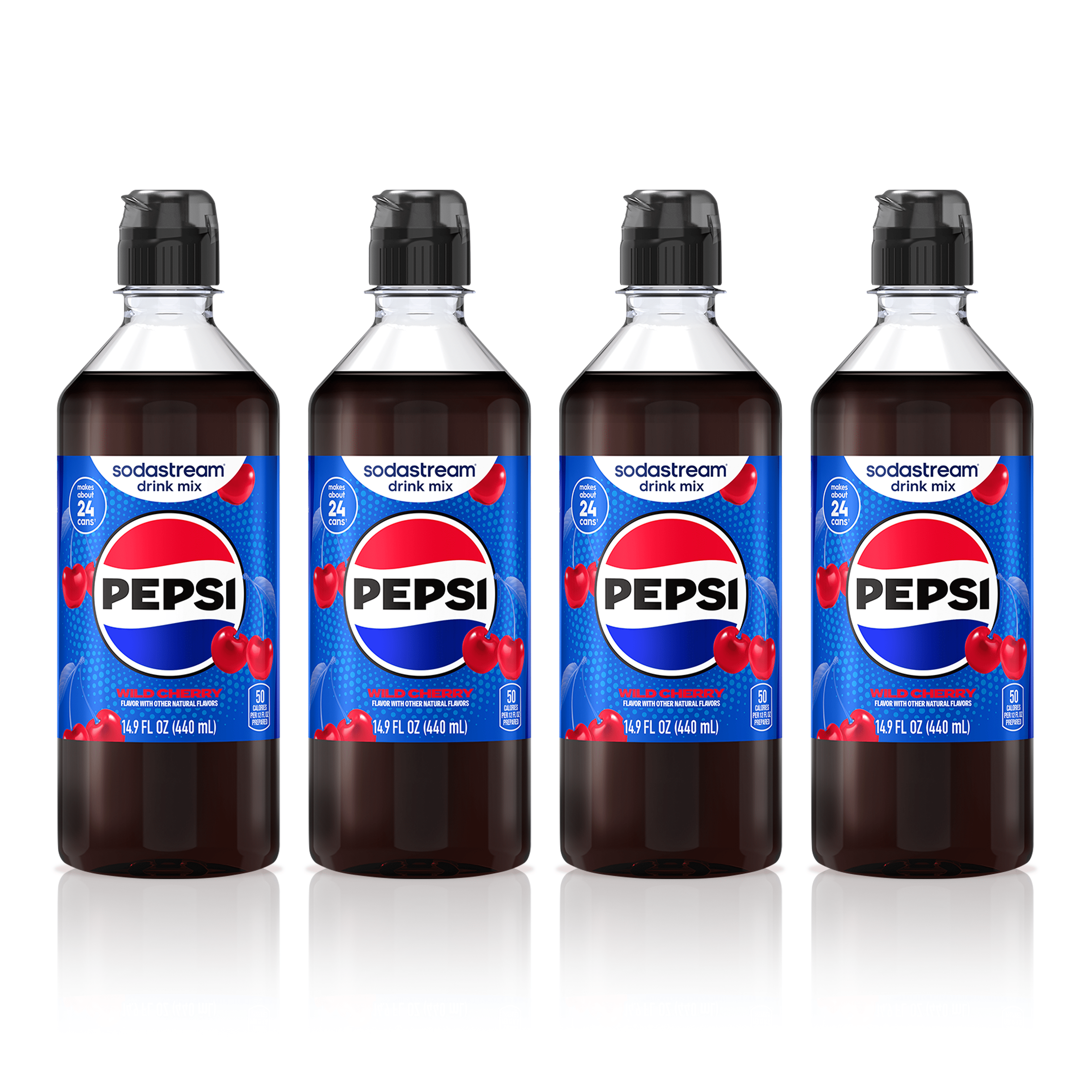 Sodastream Pepsi Wild Cherry Drink Mix 4 Pack 440ml sodastream
