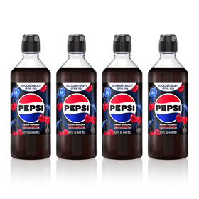Sodastream Pepsi Wild Cherry Zero Sugar Drink Mix 4 Pack 440ml