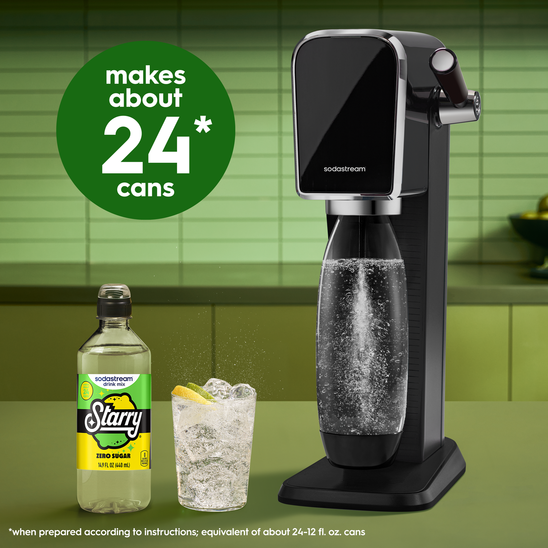 SodaStream® STARRY® Zero Sugar Lemon Lime Drink Mix