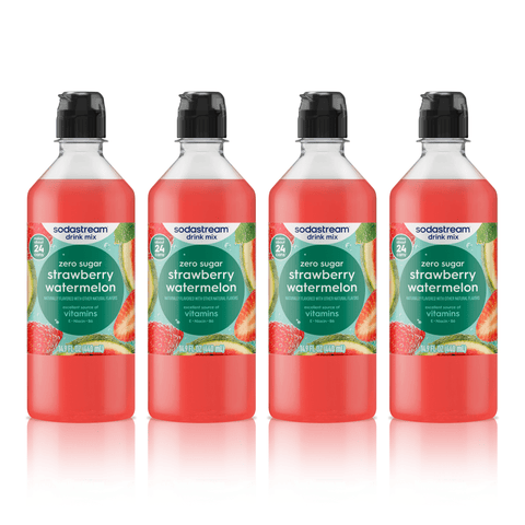 4 Pack Diet Strawberry Watermelon Syrup Drink Mix – SodaStream