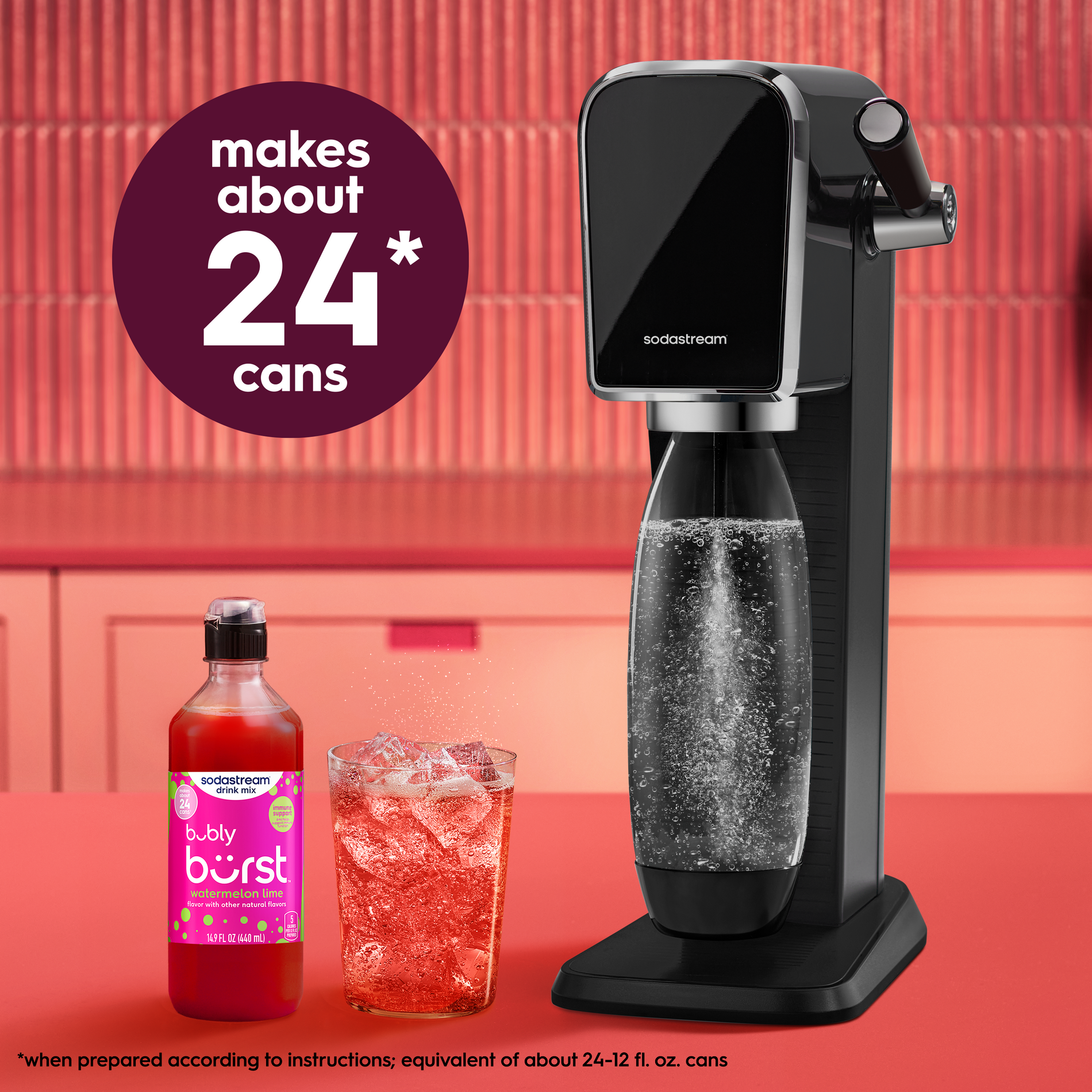 SodaStream® bubly burst Watermelon Lime Flavor Mix