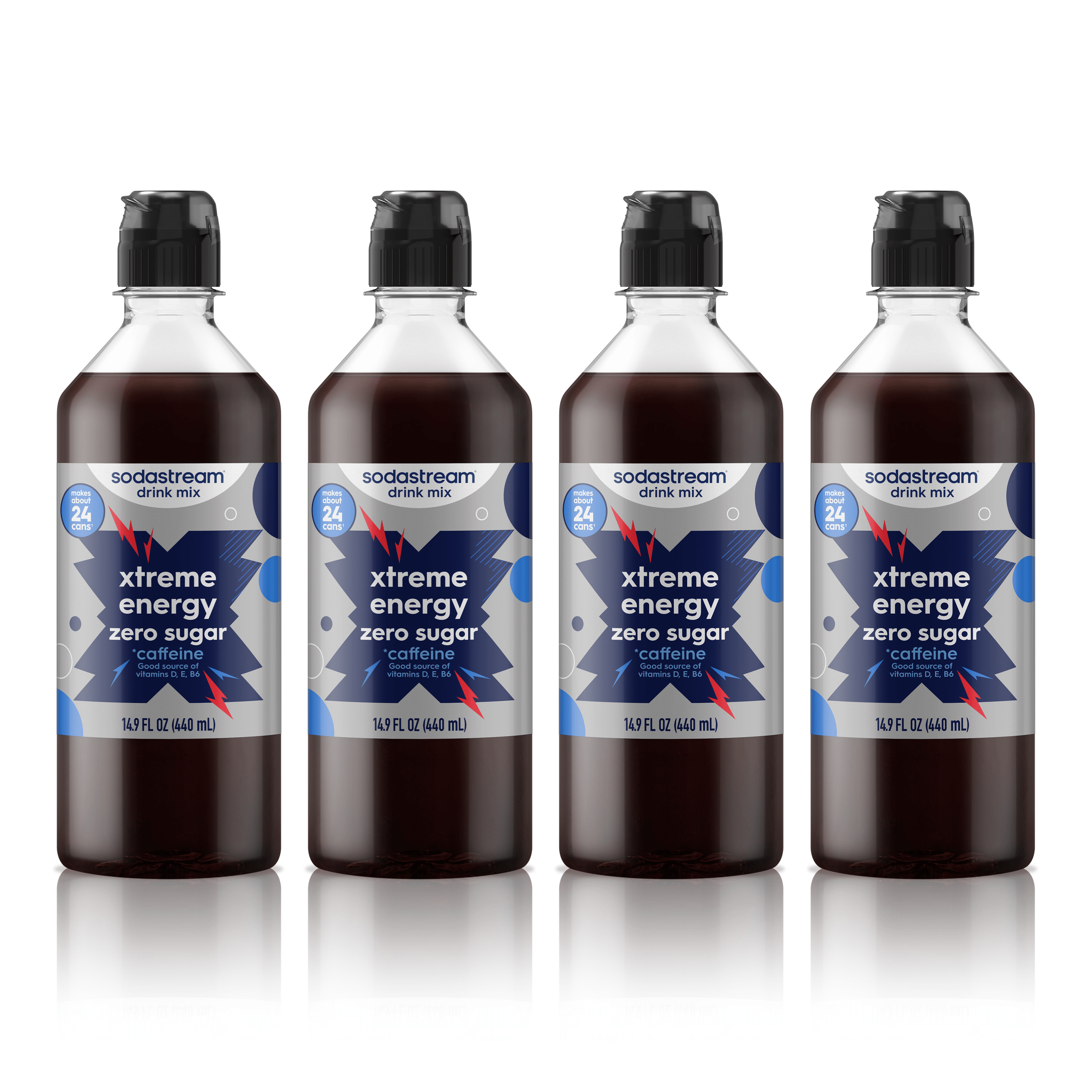 Sodastream Classics® Xtreme Energy Zero Sugar Drink Mix 4 Pack 440ml sodastream
