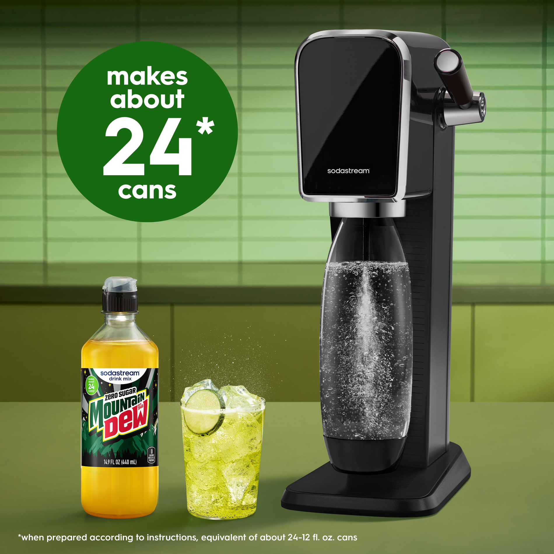 SodaStream® MTN DEW® Zero Sugar Drink Mix Syrup SodaStream® MTN DEW® Zero Sugar Drink Mix Syrup