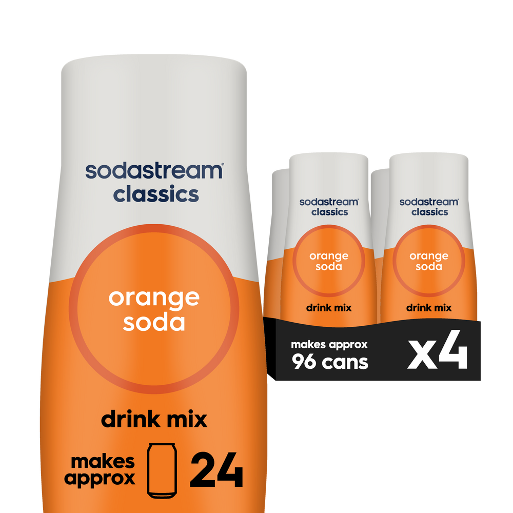 Sodastream Classics Orange Soda Drink Mix 4 Pack 440ml