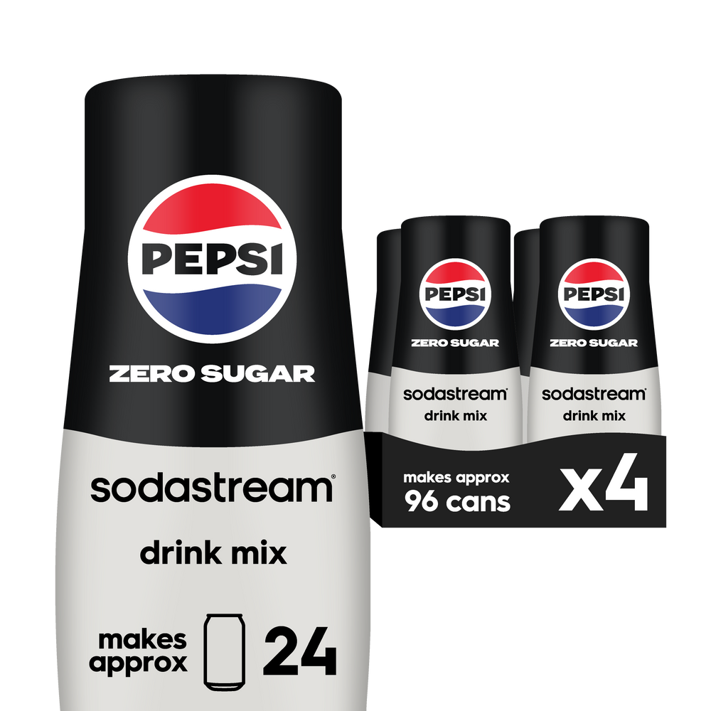 Sodastream Pepsi® Zero Sugar Drink Mix 4 Pack 440ml