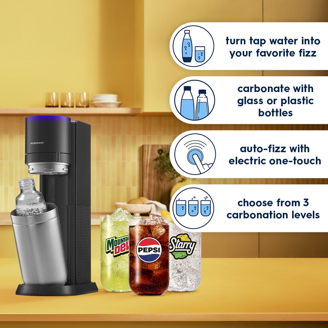 SodaStream E-DUO Sparkling Water Maker With Glass Bottles