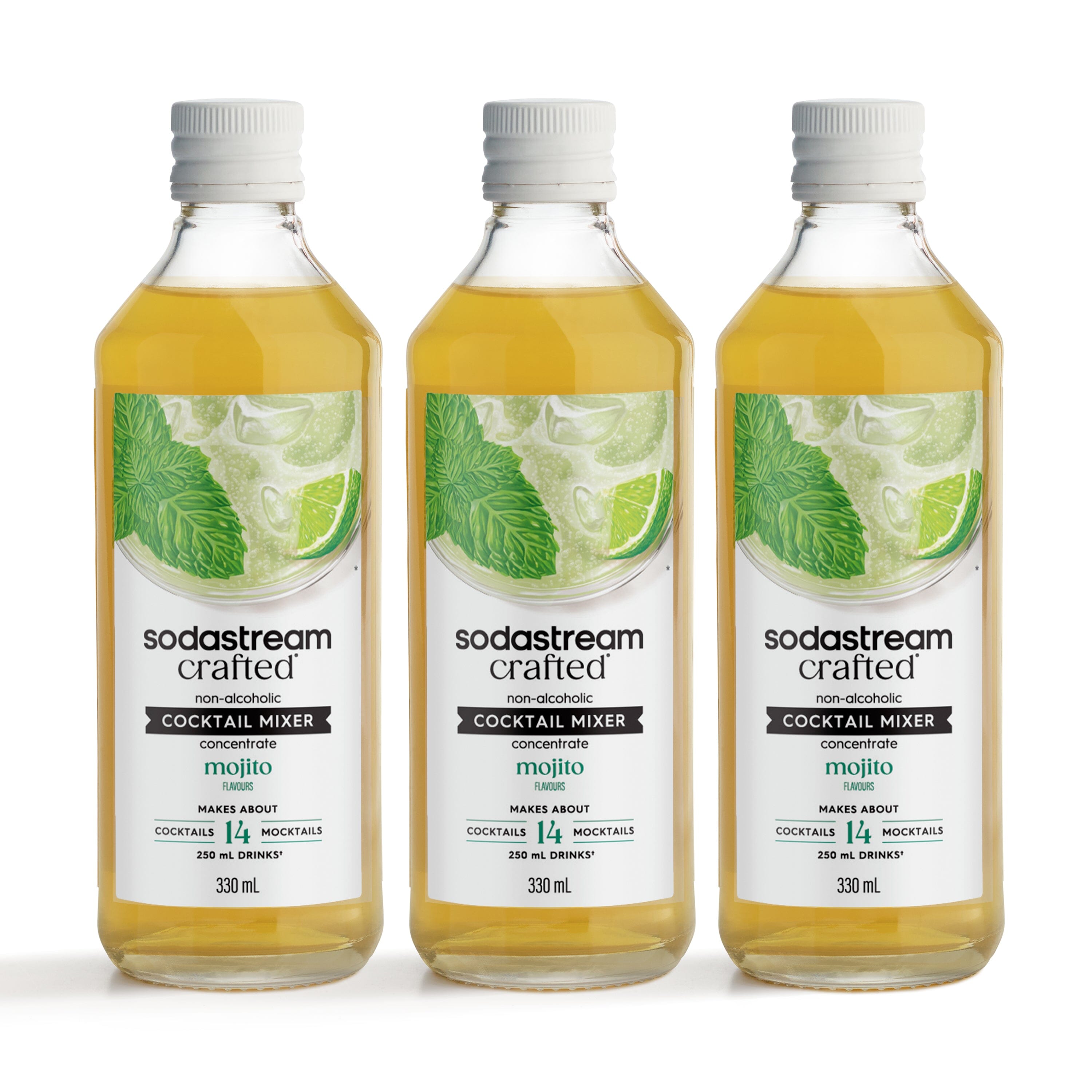 Sodastream Crafted® Mixers Mojito Cocktail 3 Pack Mixer 330ml sodastream