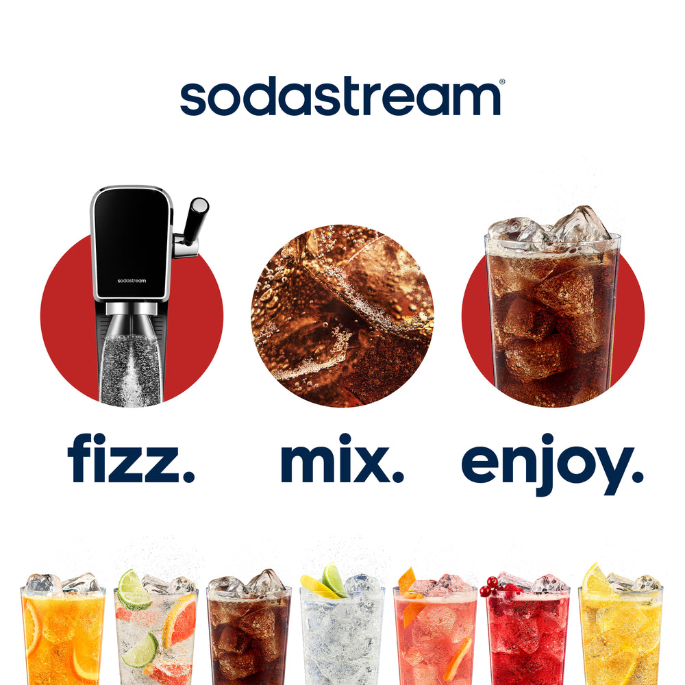 90 Day Carbonation Bundle Misty Blue / Art by Sodastream