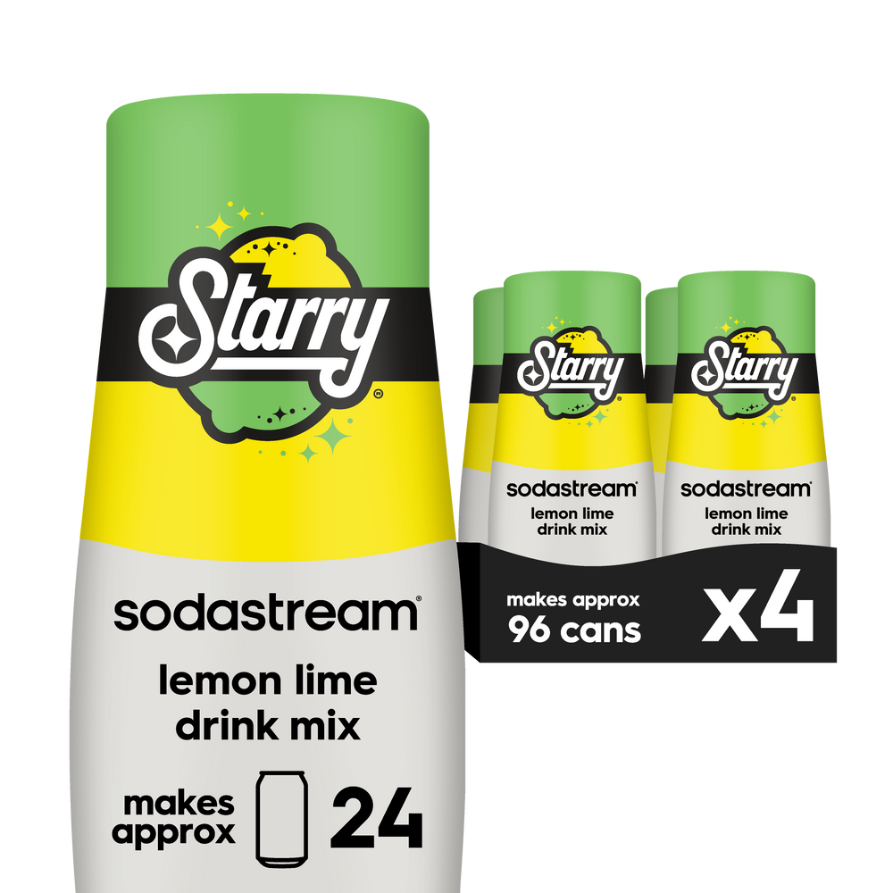 Sodastream STARRY™ Lemon Lime Drink Mix 4 Pack 440ml