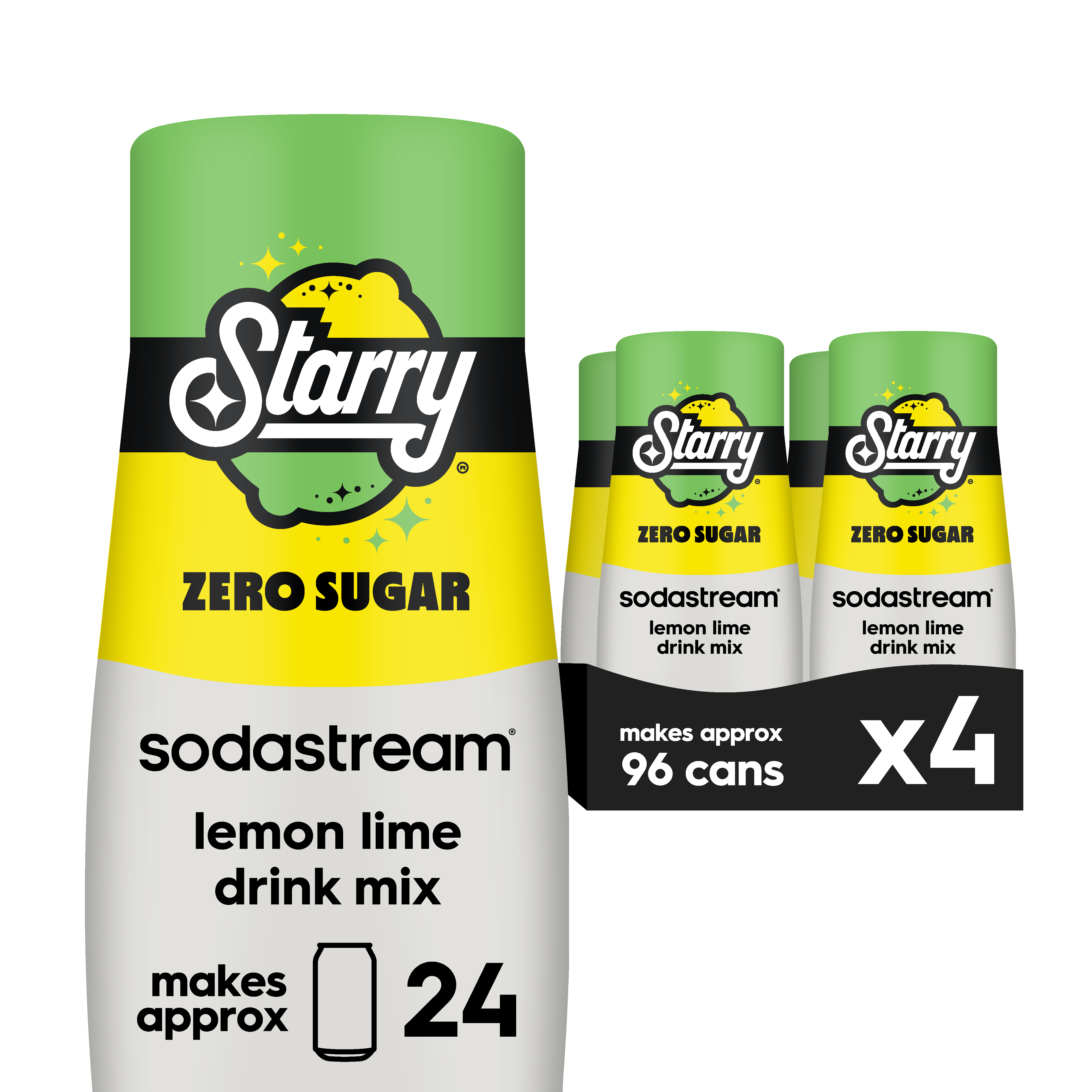 Sodastream STARRY™ Lemon Lime Zero Sugar Drink Mix 440ml sodastream