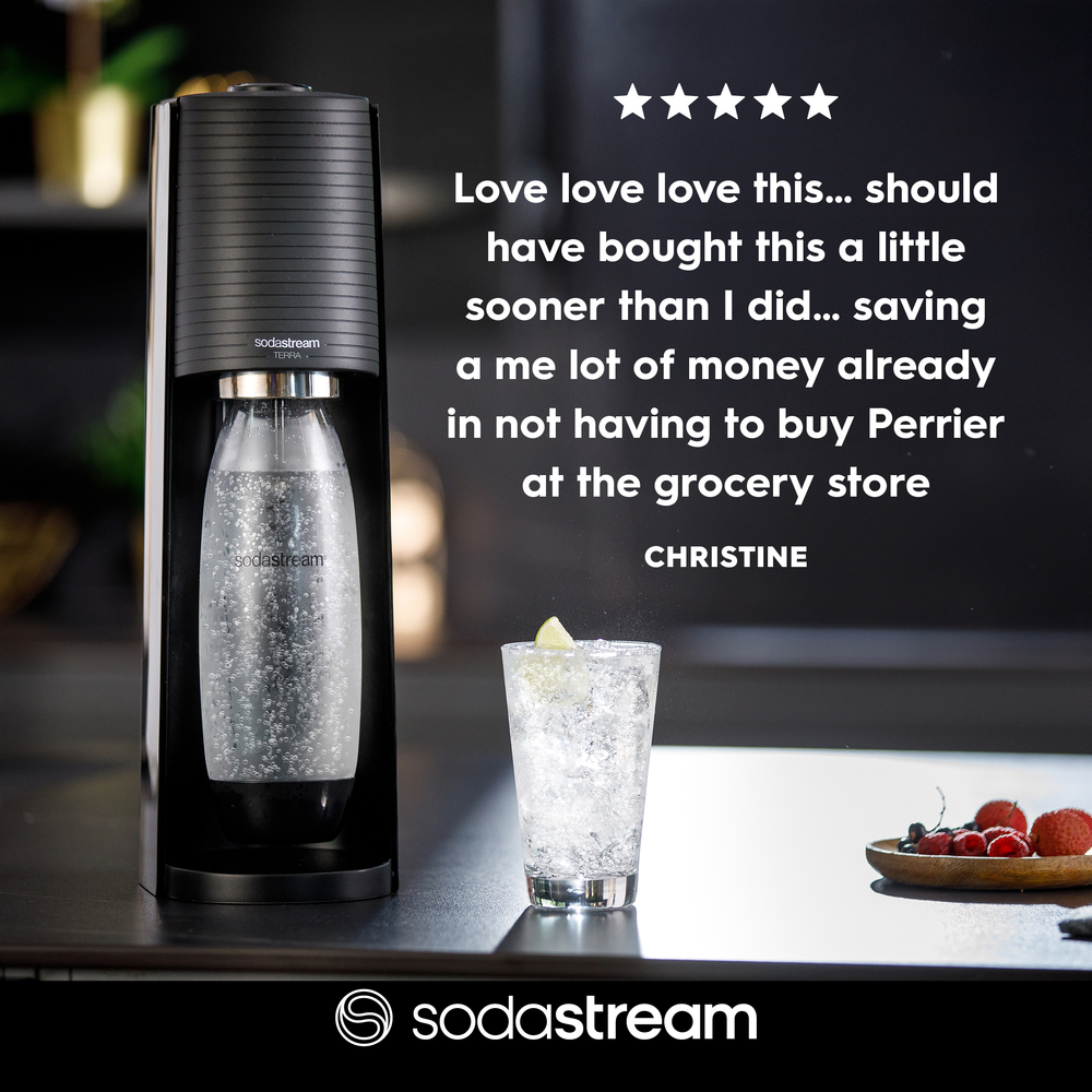 キッチン家電 sodastream TERRA SodaStream Terra Sparkling Water Maker + (Quick Connect cqc