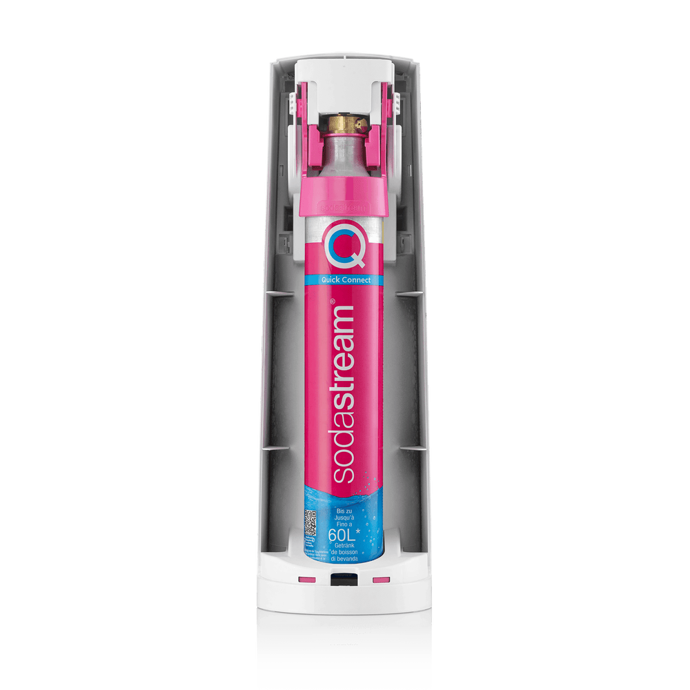 sodastream terra white pink quick connect cylinder