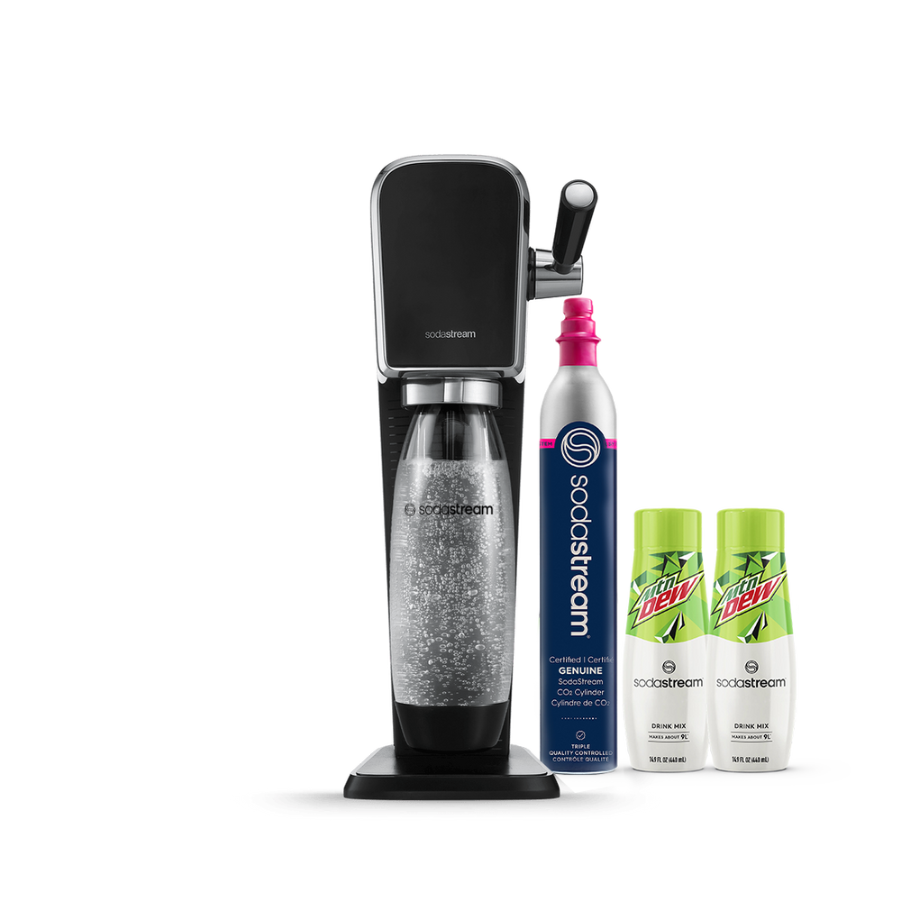 MTN DEW Bundle Incl. Art Sparkling Water Maker – SodaStream MTN DEW Bundle Incl. Art Sparkling Water Maker – SodaStream