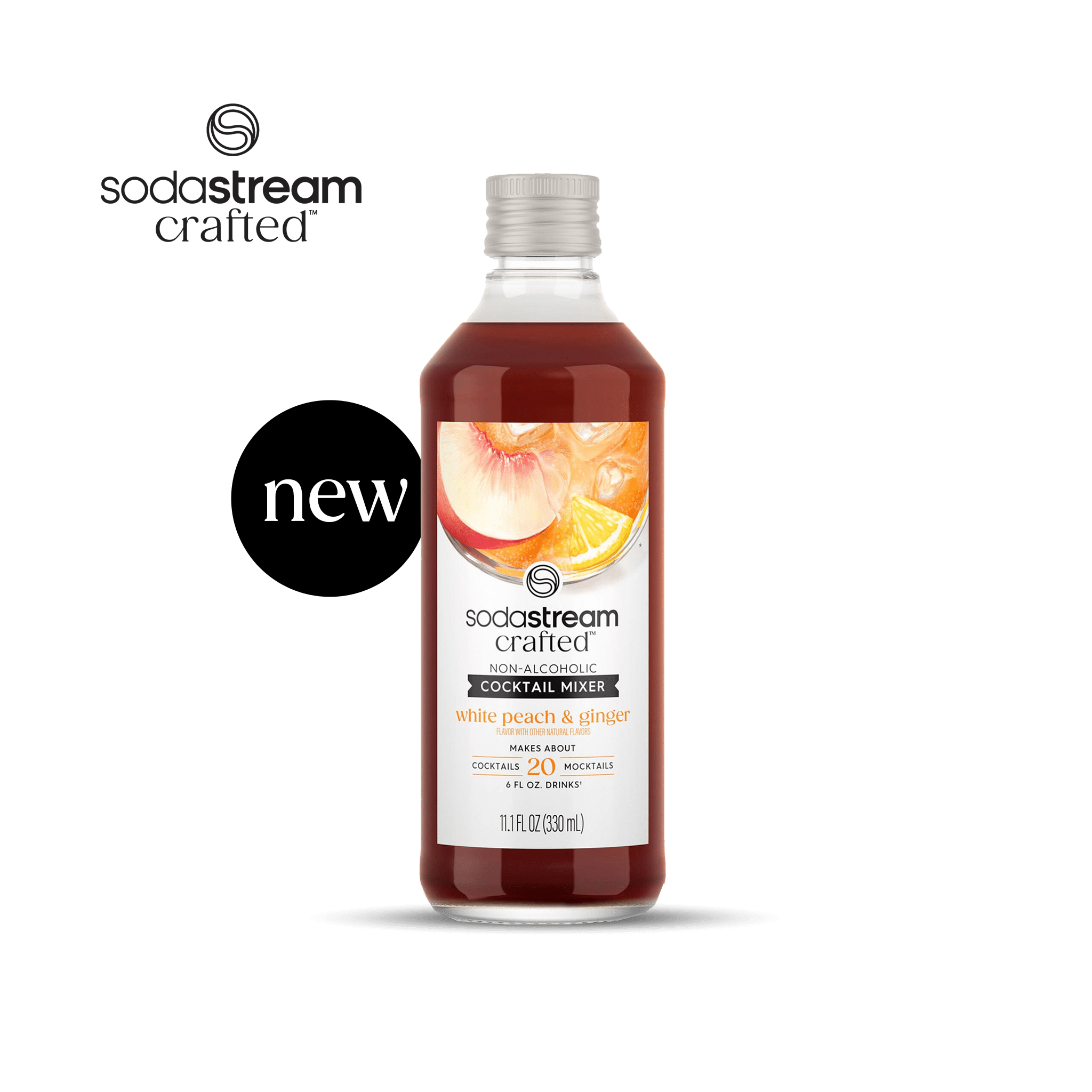 SodaStream® Crafted Mixers™ White Peach & Ginger Drink Mix sodastream