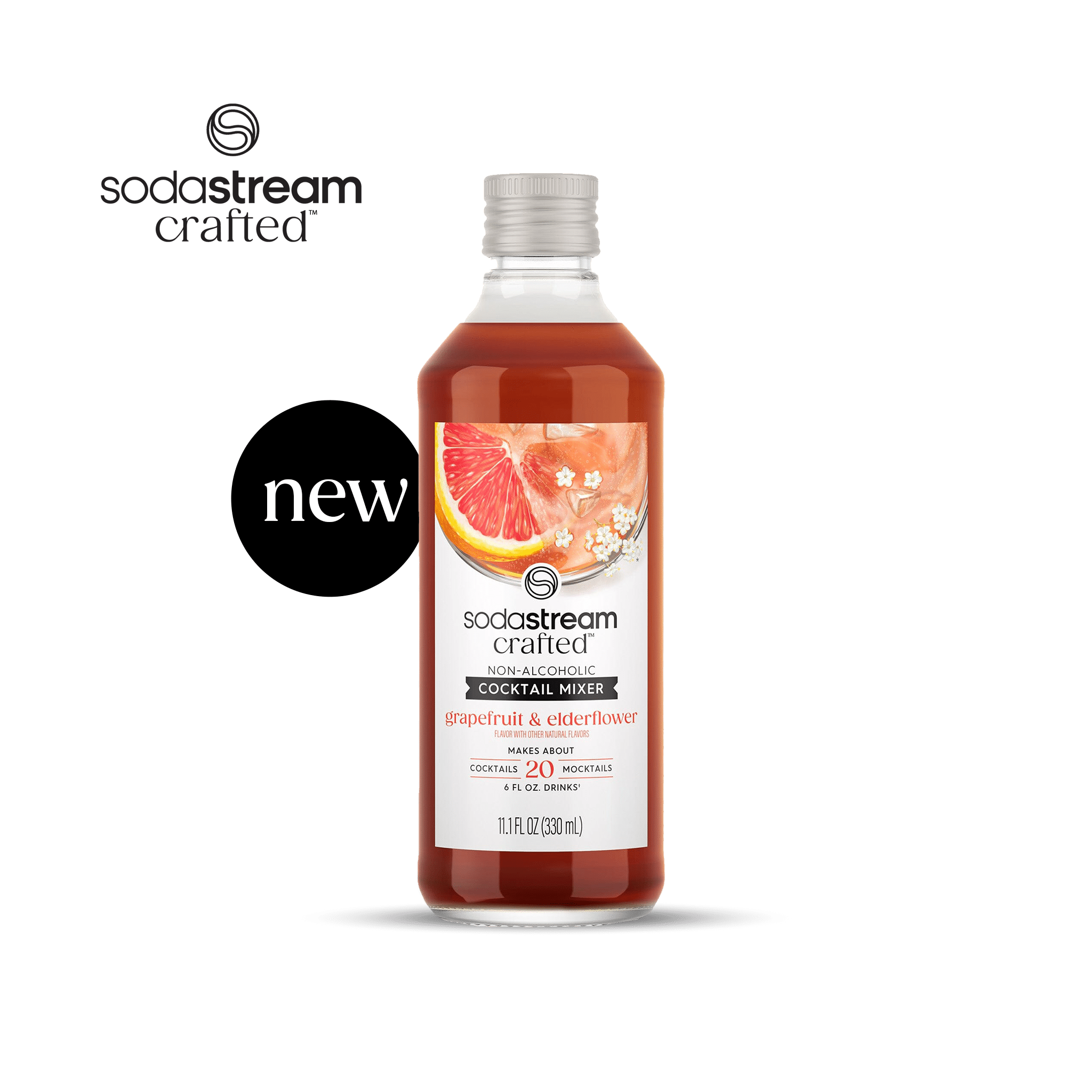 SodaStream® Crafted Mixers™  Elderflower Grapefruit Drink Mix sodastream