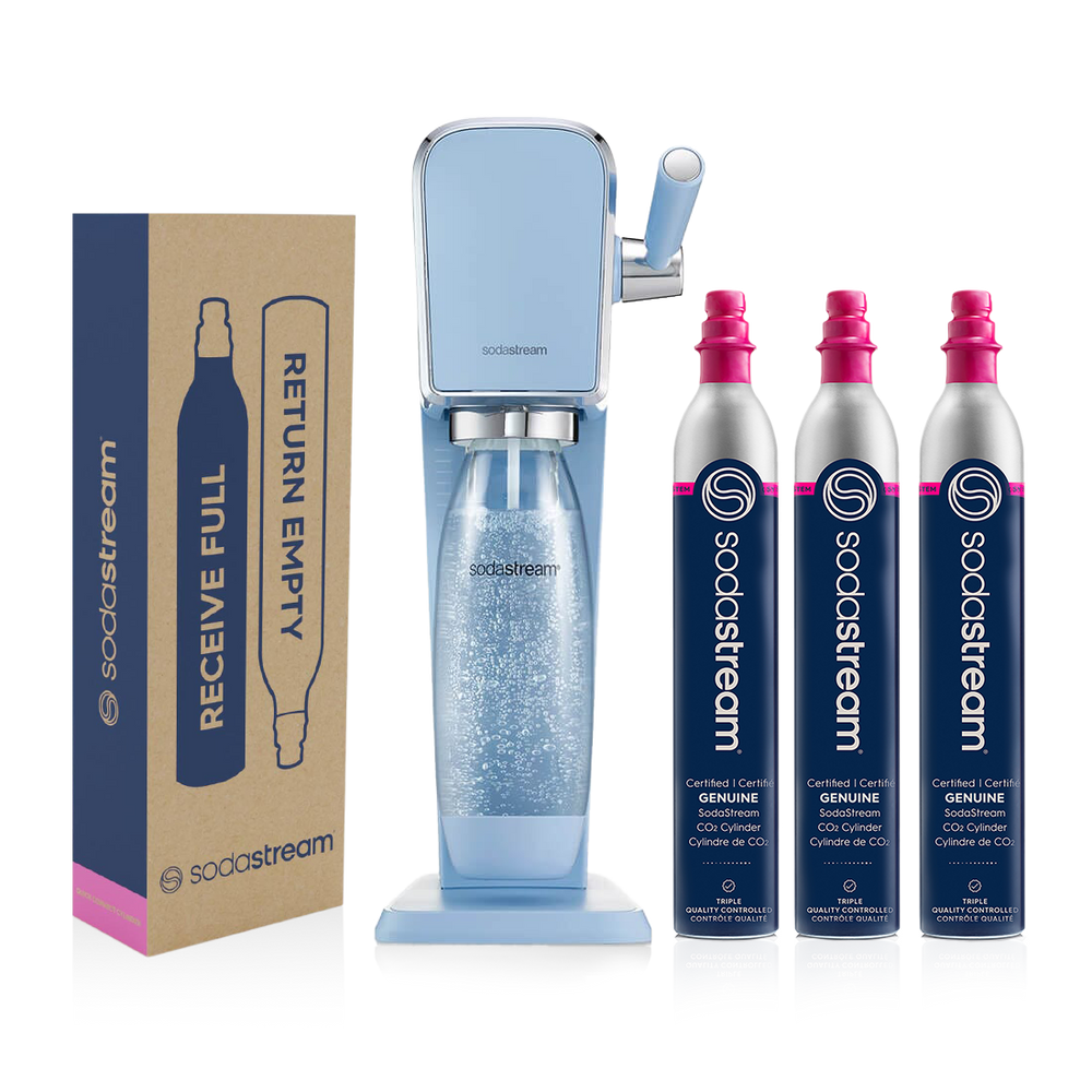 sodastream art misty blue carbonation bundle