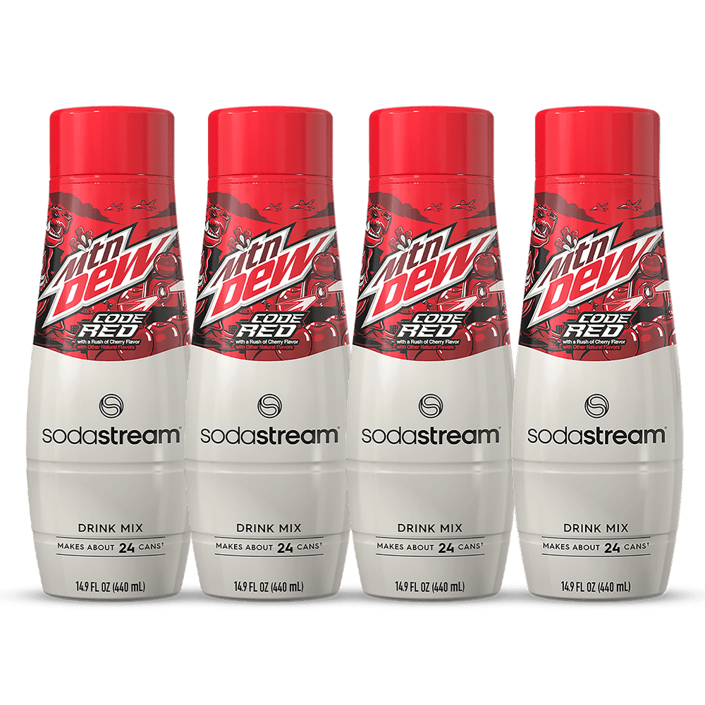 SodaStream® Mountain Dew® Code Red Drink Mix - 4Pk
