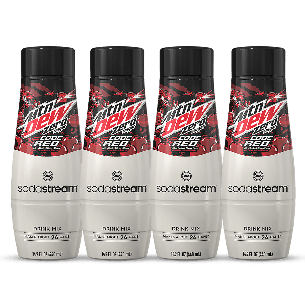 SodaStream® Mountain Dew® Code Red Zero Drink Mix - 4Pk