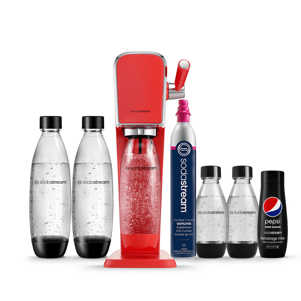 sodastream art red hydration bundle