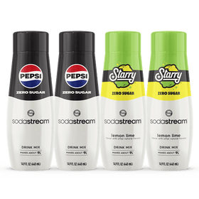 Sodastream Pepsi® & STARRY® Zero Sugar Variety Drink Mix 4 Pack 440ml