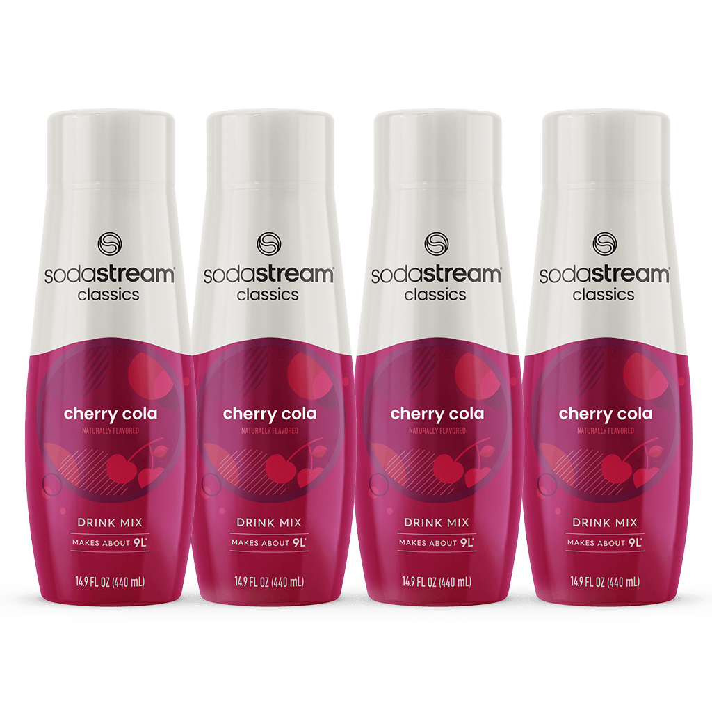 4 Pack Cherry Cola Flavored Soda Syrup - SodaStream