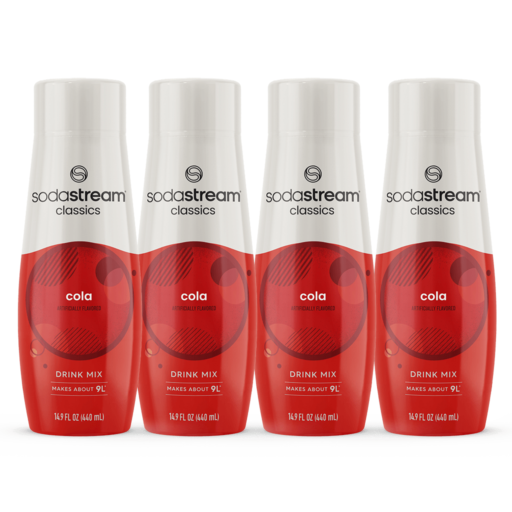 4 Pack Cola Flavored Soda Syrup Drink Mix SodaStream