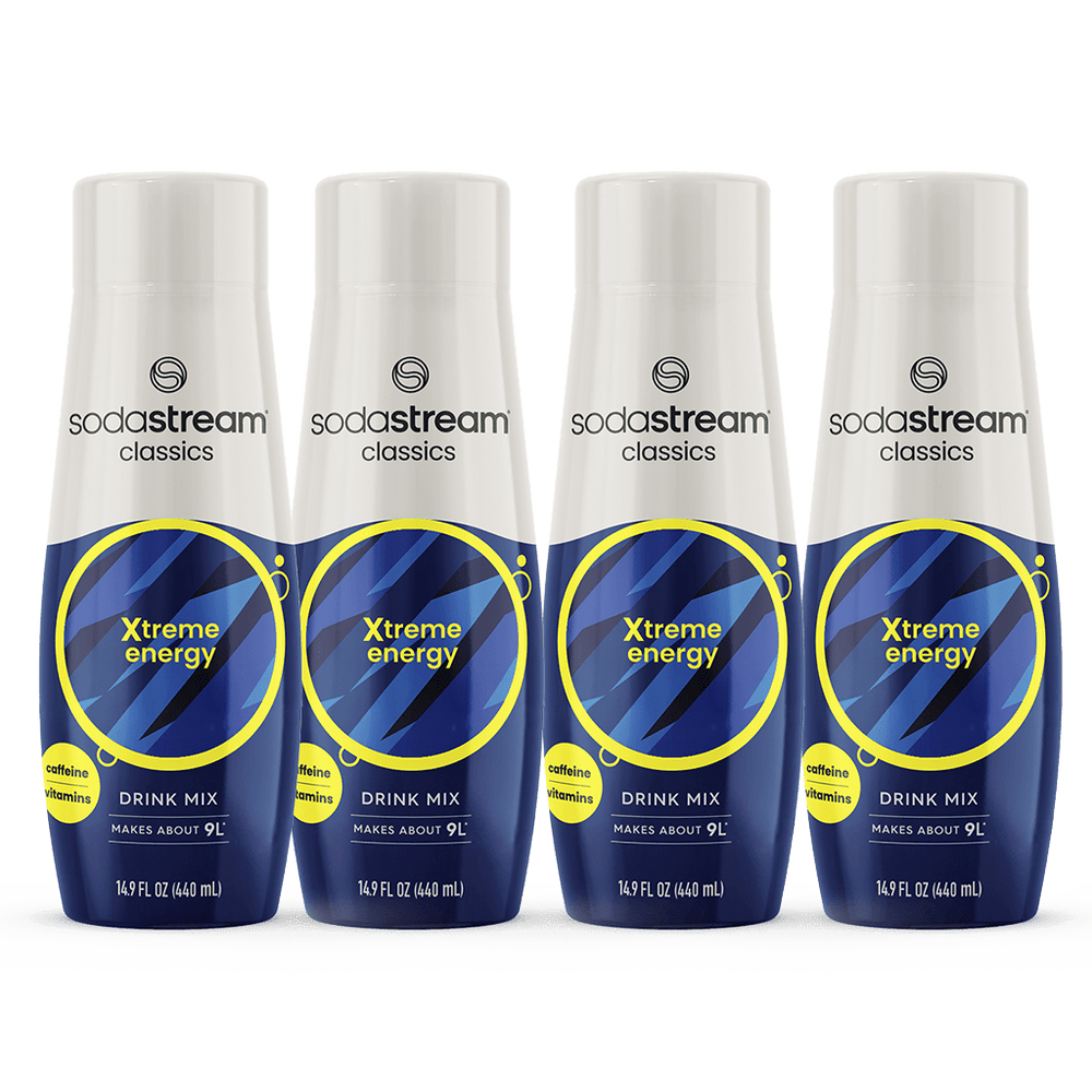 4 Pack Energy Drink Flavored Soda Syrup - SodaStream
