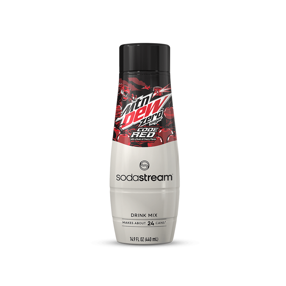 Code Red Zero Label SodaStream Mountain Dew Code Red Zero Syrup Drink Mix