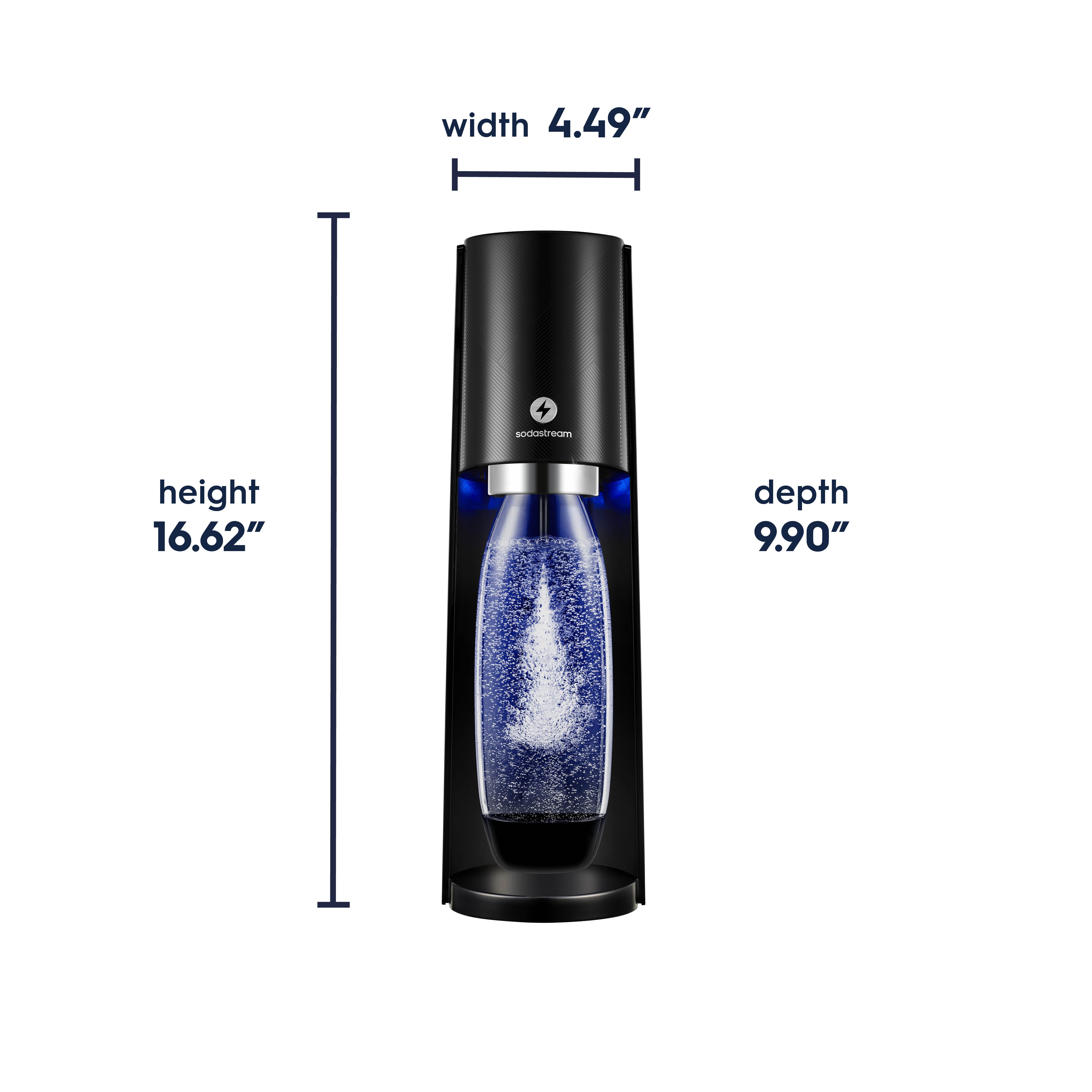 新品未使用 SodaStream TERRA 黒 SodaStream Terra Sparkling Water Maker + (Quick Connect cqc