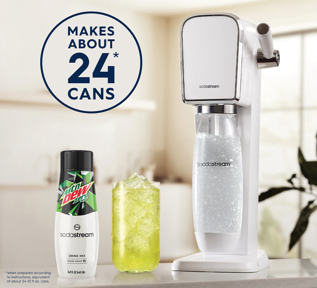 SodaStream® 4 Pack MTN DEW® Syrup Drink Mix