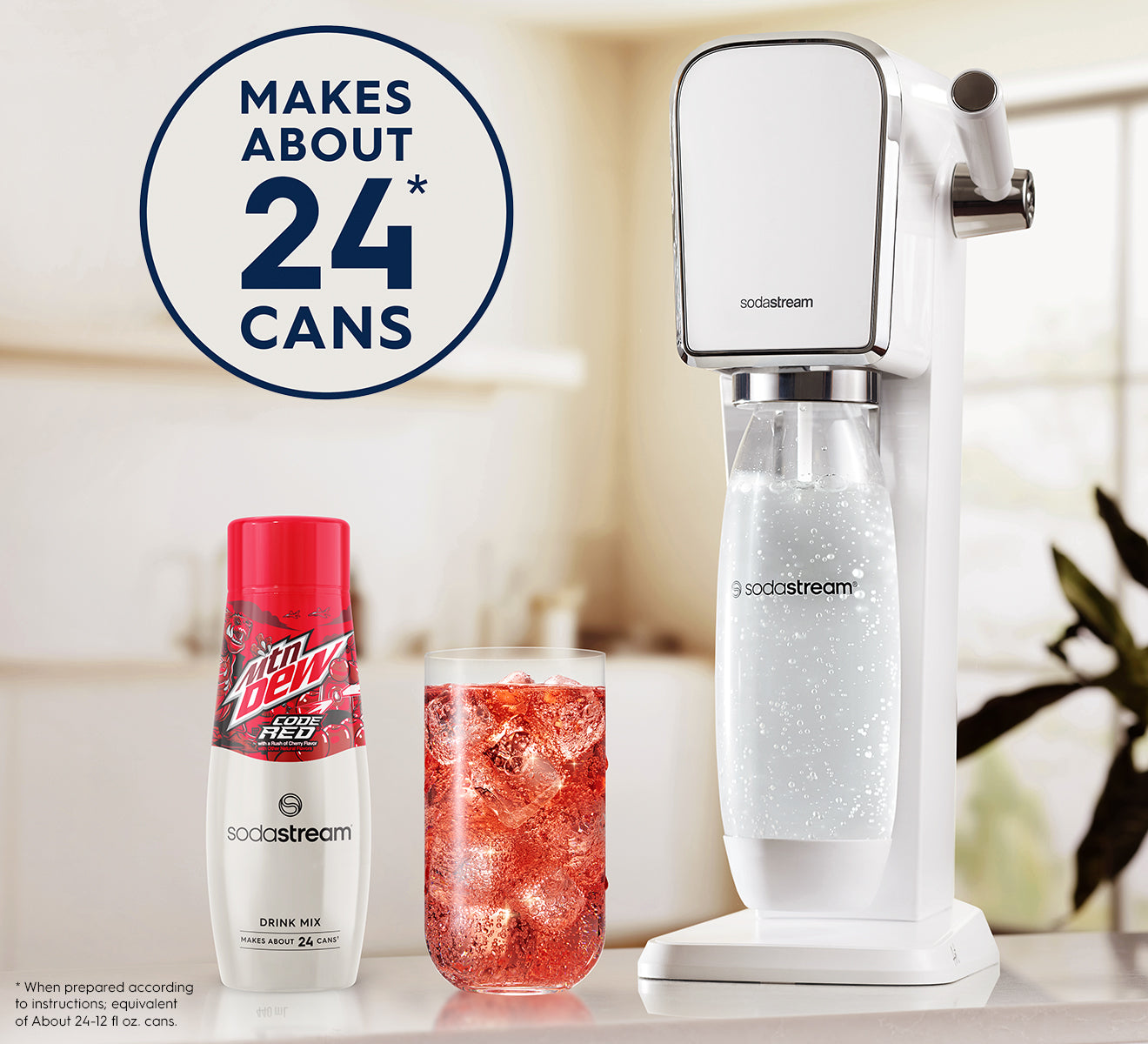 美品　sodastream power SodaStream Mountain Dew Code Red Syrup Drink Mix