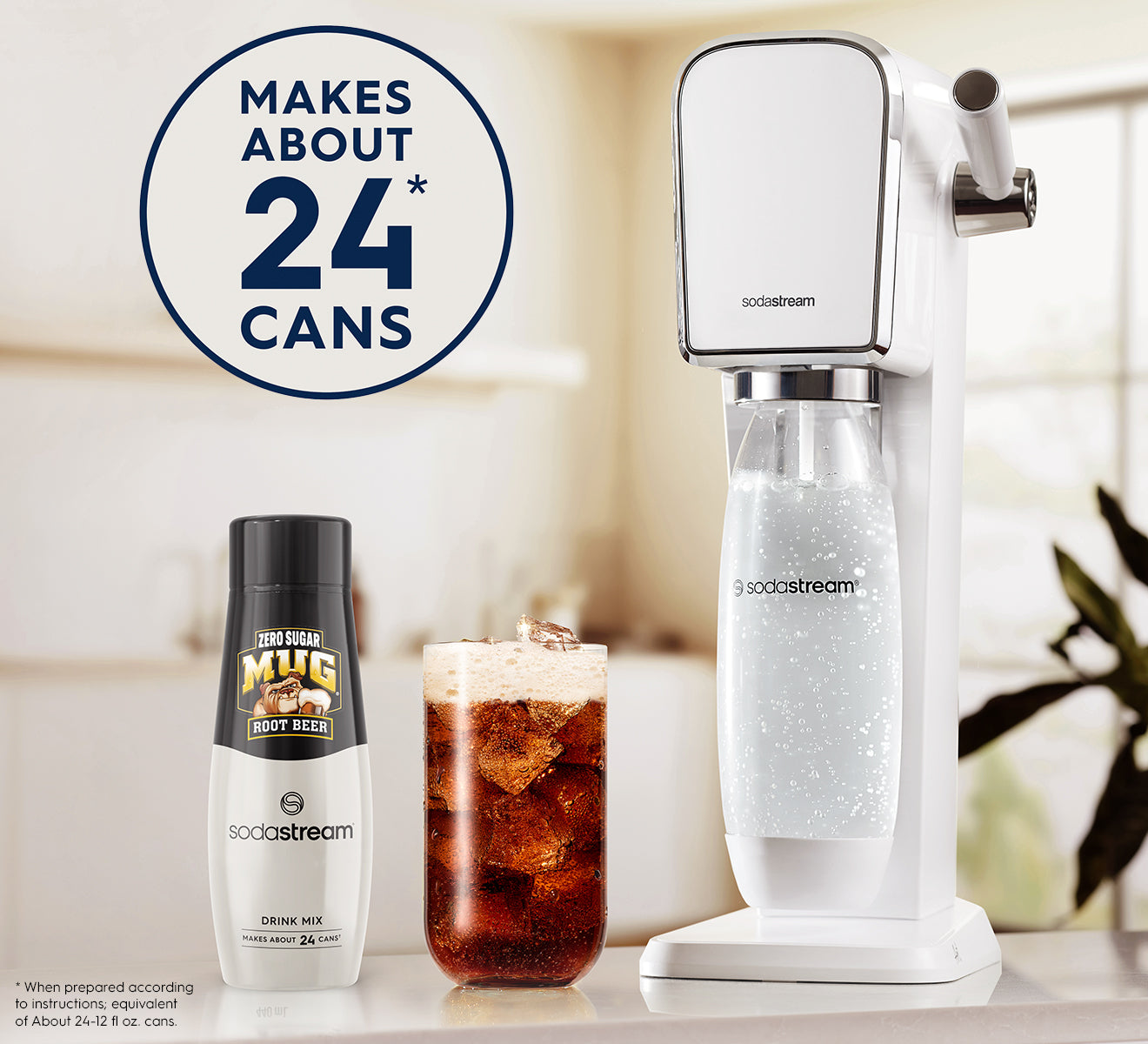 SodaStream Mug Root Beer Zero Sugar Drink Mix
