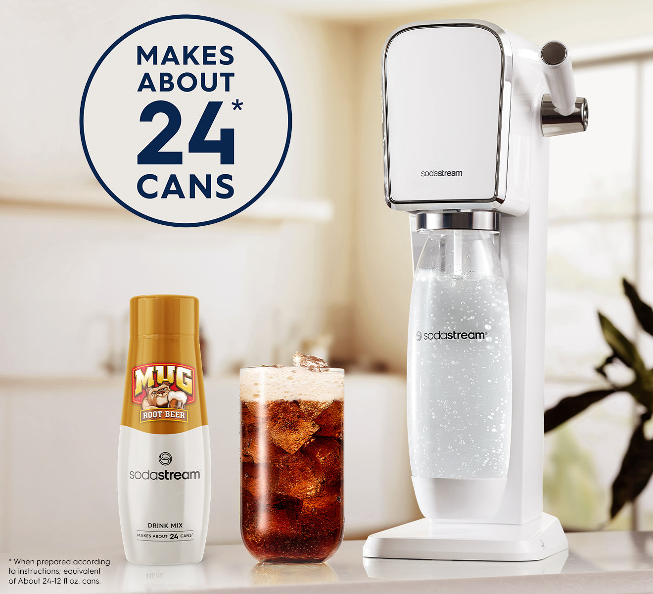 SodaStream Mug Root Beer Syrup Drink Mix