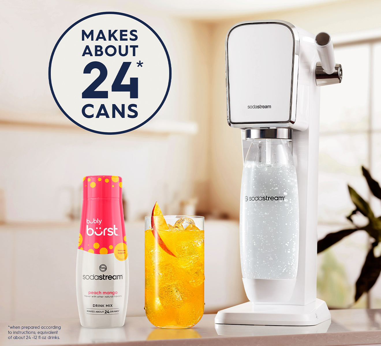 SodaStream® bubly burst Peach Mango Flavor Mix