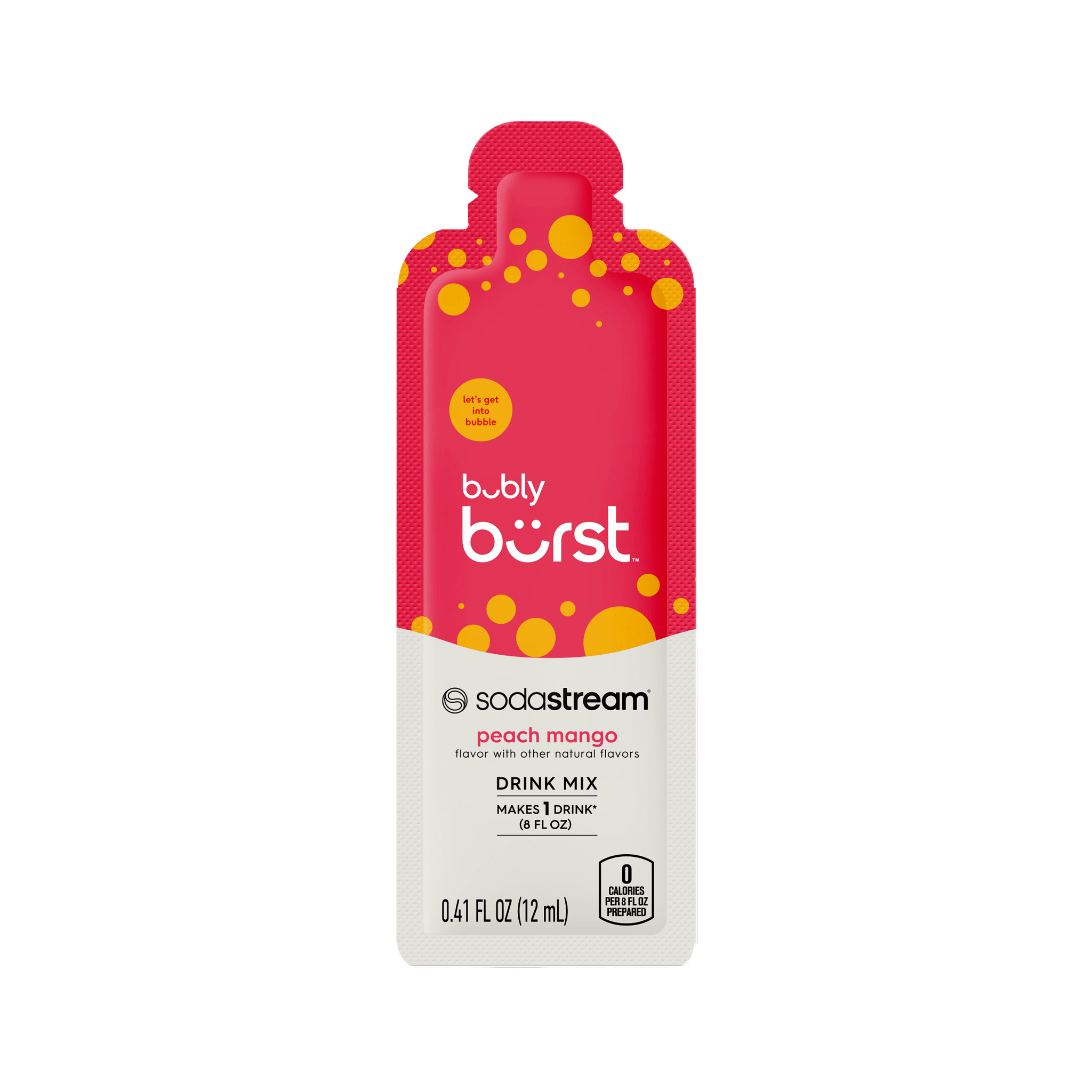 bubly burst®  Peach Mango Sachet sodastream