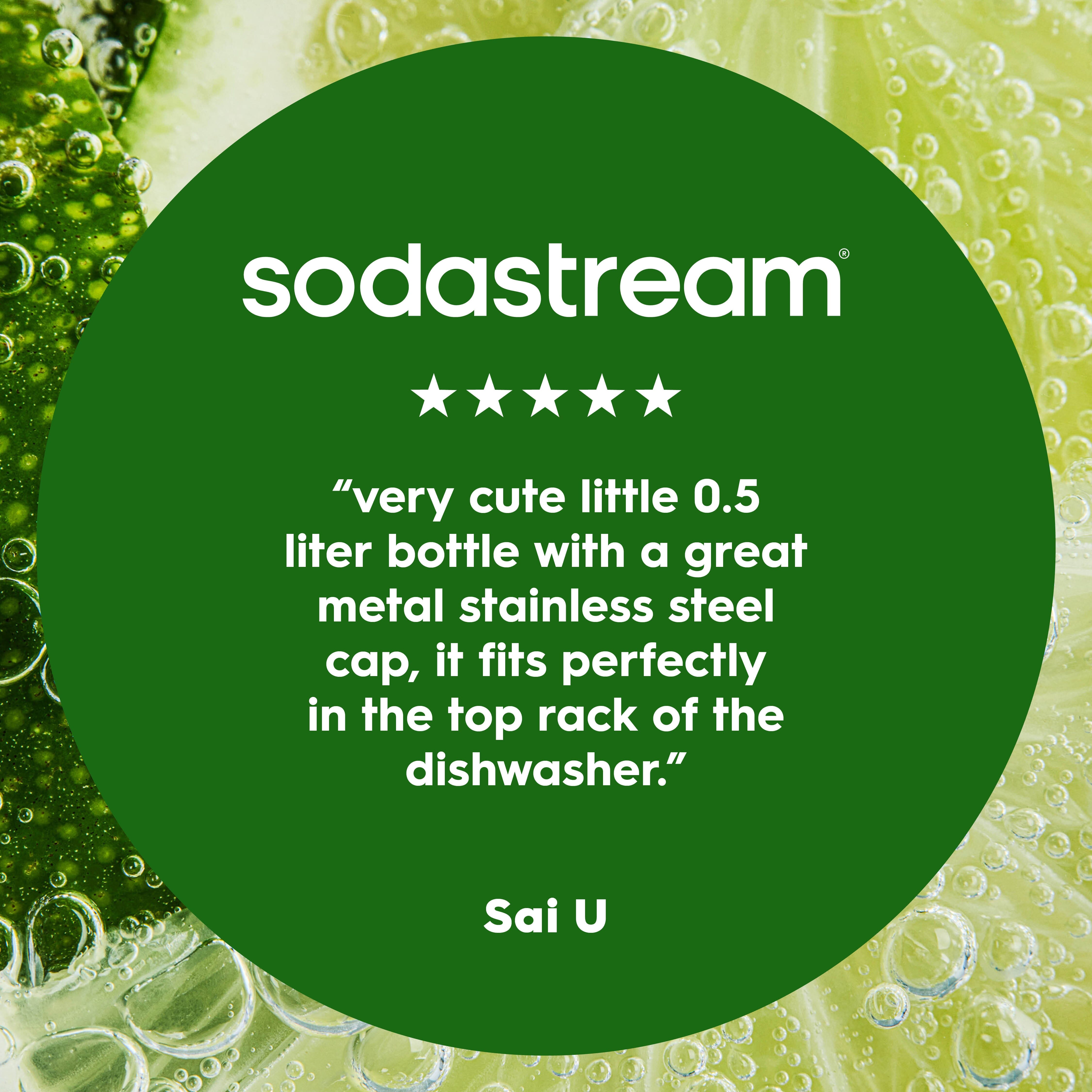 0.5 Liter Black My Only Bottle - Dishwasher Safe – SodaStream