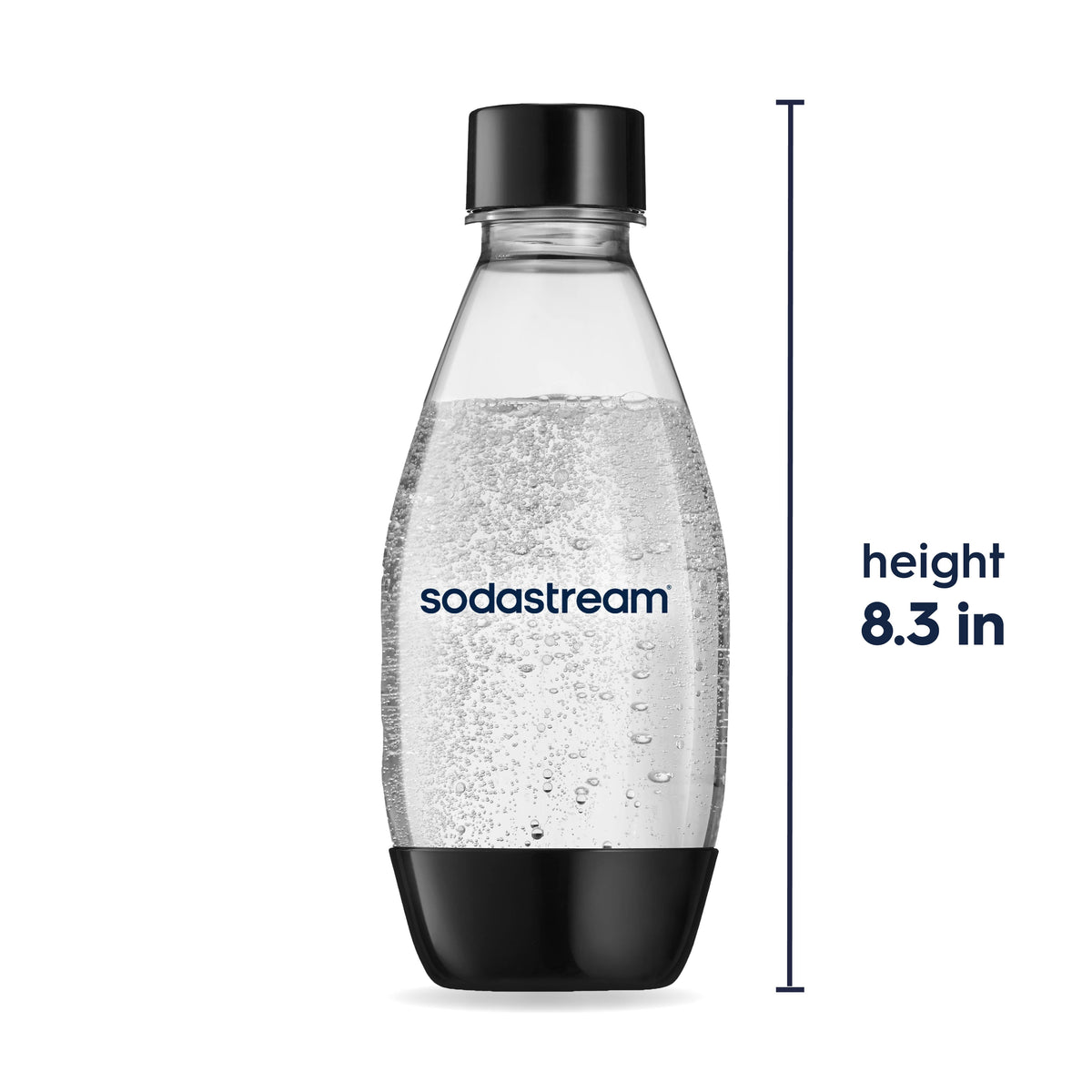 Sodastream Slim Sparkling Water Bottle Twin Pack Black 16.9 oz