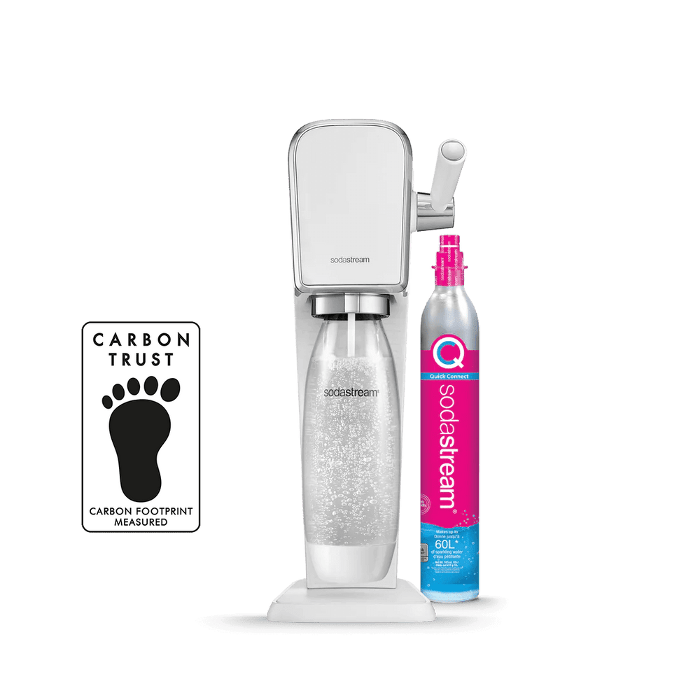  SodaStream Art Sparkling Water Maker (Black) with CO2 and Two  Carbonating Bottles