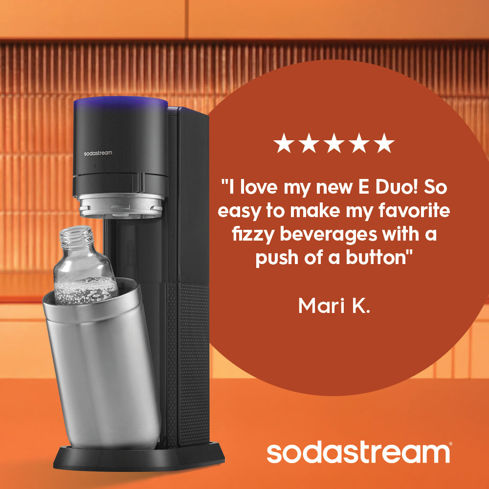 SodaStream E-DUO Sparkling Water Maker With Glass Bottles