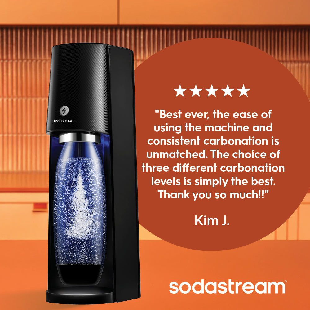【新品未使用】SodaStream E-TERRA SodaStream E TERRA Sparkling Water Maker Black 1012911011 - Best Buy