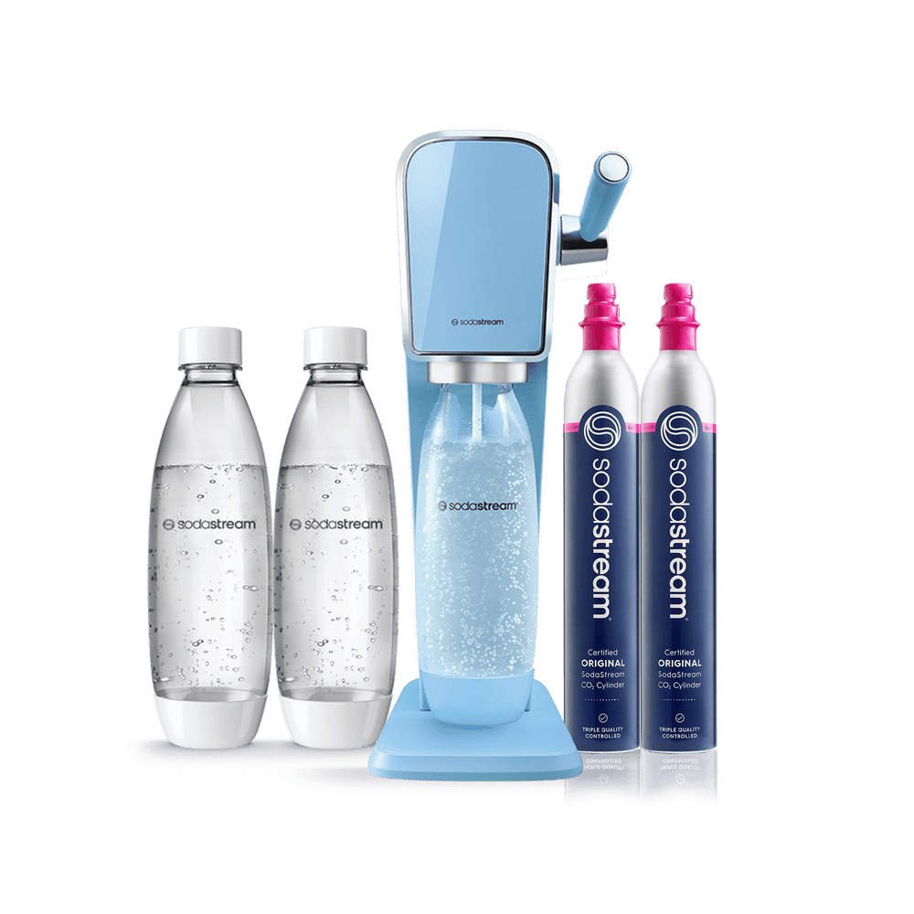 sodastream art misty blue hydration pack