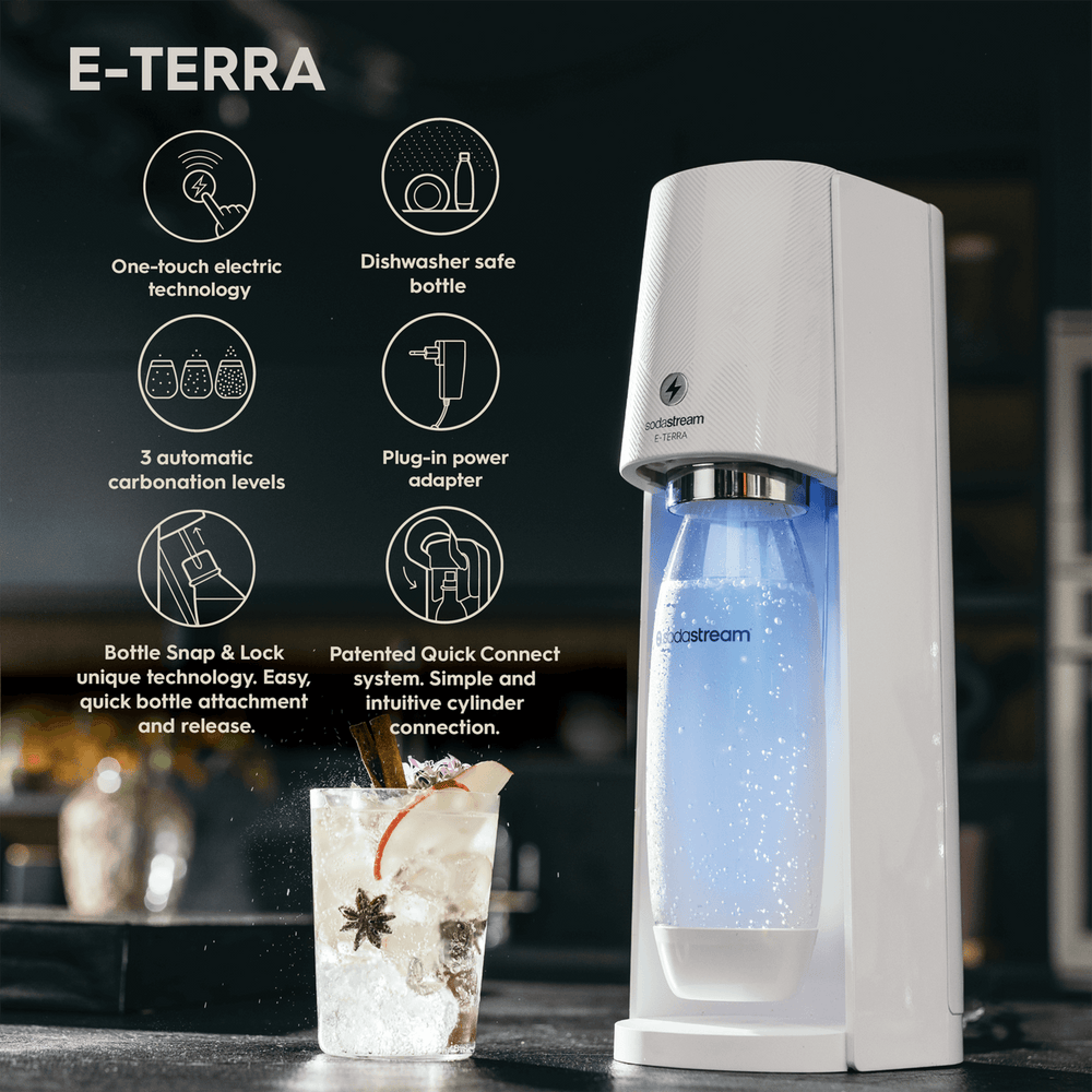 SodaStream E-Terra Electric Sparkling Water Maker SodaStream E-Terra Electric Sparkling Water Maker