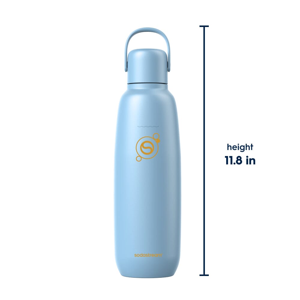 Sodastream Fizz & Go Insulated Stainless Steel Carbonating Bottle Arctic 30.4 oz