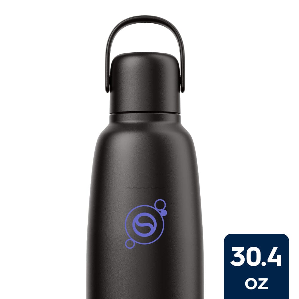 Sodastream Fizz & Go™ Insulated Stainless Steel Carbonating Bottle Black 30.4 oz sodastream