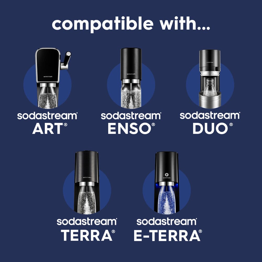 Sodastream Fizz & Go blueberry bottle compatible with ART, ENSO, DUO, TERRA and E-TERRA machines