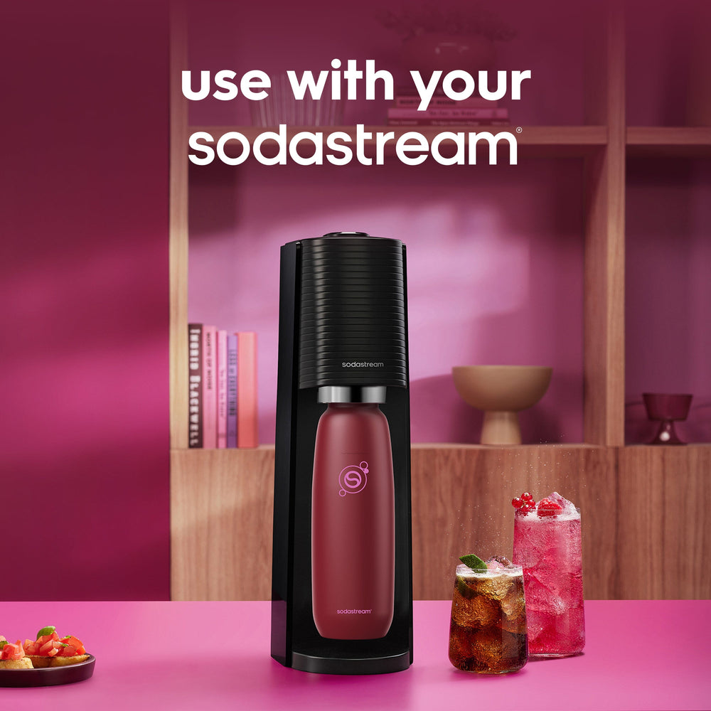 Sodastream Fizz & Go™ Insulated Stainless Steel Carbonating Bottle Pomegranate 30.4 oz