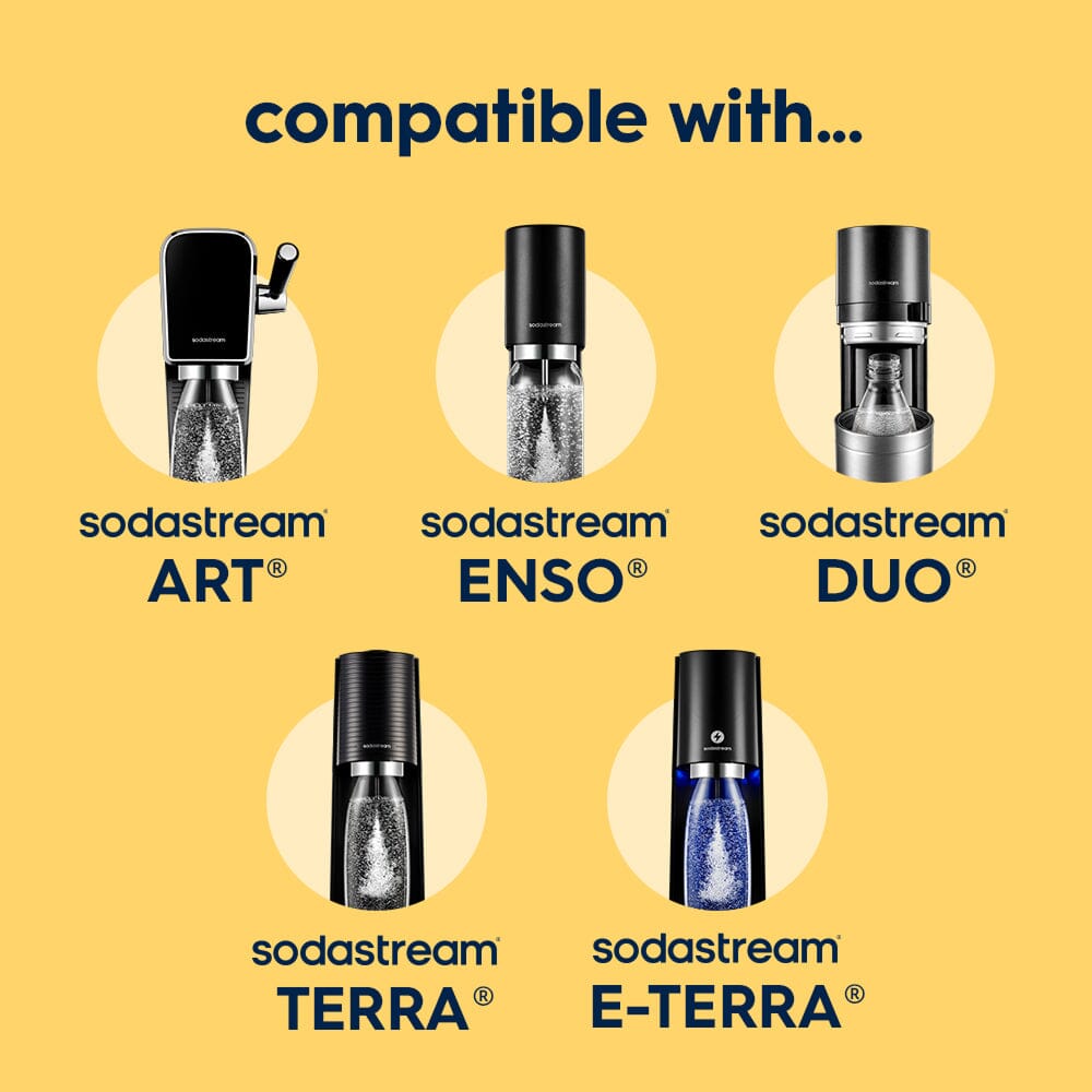 Sodastream Fizz & Go Lemon bottle compatible with ART, ENSO, DUO, TERRA and E-TERRA machines