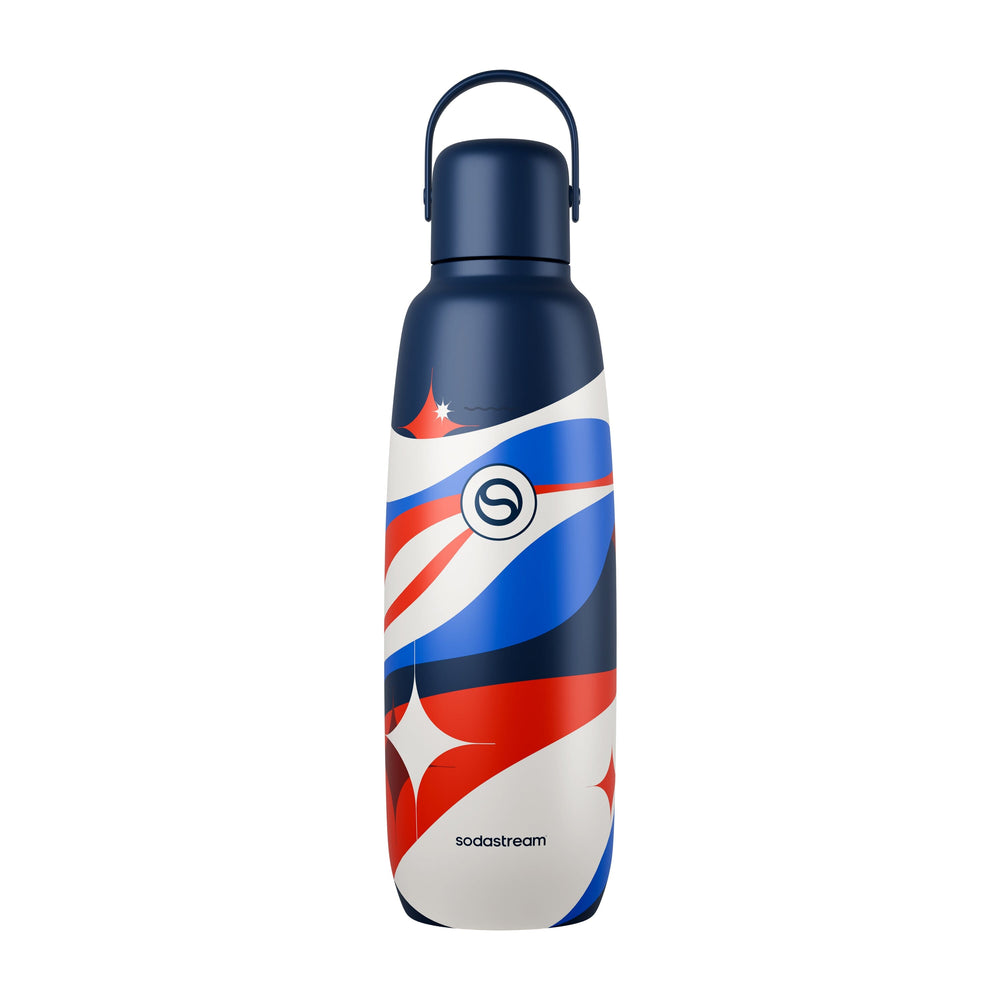 Sodastream Fizz & Go™ Insulated Stainless Steel Carbonating Bottle USA 250th 30.4 oz – 9