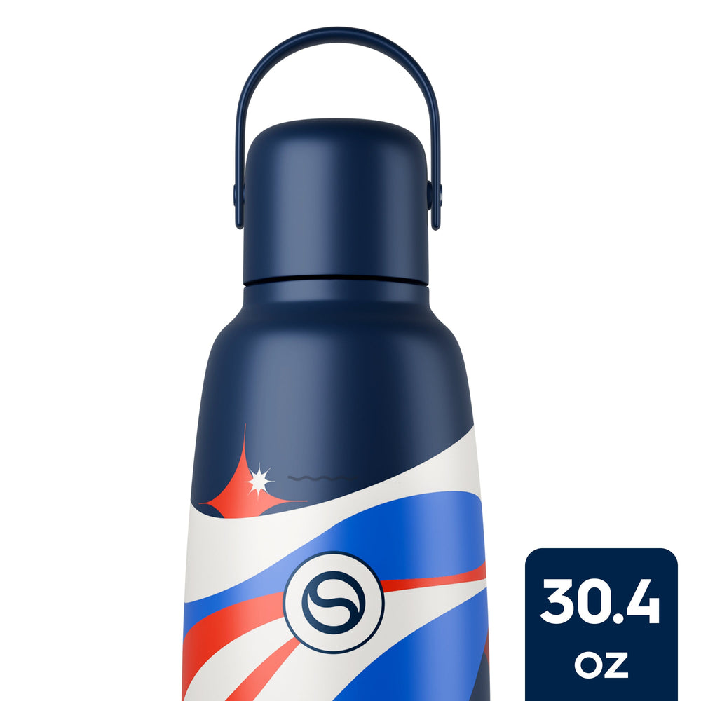 Sodastream Fizz & Go™ Insulated Stainless Steel Carbonating Bottle USA 250th 30.4 oz – 1
